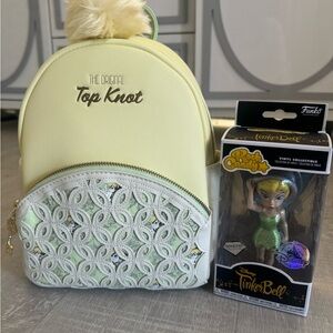 Loungefly Disney’s OG Tinker Bell Top Knot mini backpack set